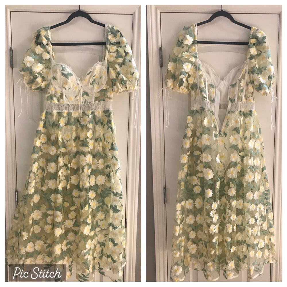 For Love and Lemons Carson Midi Dress